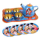 Toyshine 14 Pcs Stainless Steel Kitchen Set Tea Party Pretend Play Fun Learning Playset Toy for Kids 3+, Model D