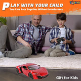 Toyshine 1:16 Scale Battery Operated Rechargeable High Speed Racing Car Fun & Exciting Vehicle in Realistic Design for Kids- Red