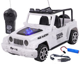 Toyshine 1:18 RC Scale Remote Control Rechargeable Wireless Toy Jeep with Lights for Kids Endless Childhood Fun Birthday Party Gift Return Gift - White