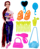 Toyshine Beauty Doll Street Vane with Fashion Accessory Pretend Play Gift for Girls Kids Role Play Toy for Age 3+ Multicolor