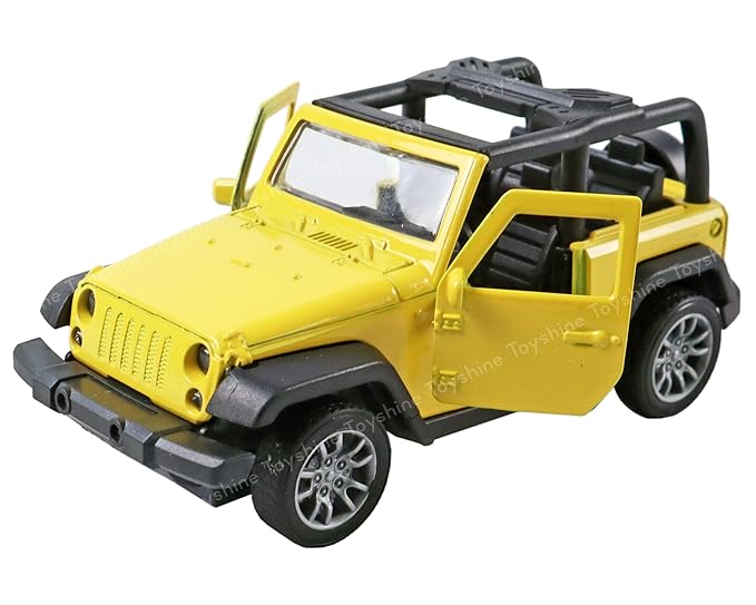 Toyshine 1:32 Scale Die Cast Thaar Model Vehicle Toy Car with Pull Back Function Along with Opening Door Feature for Kids Boy Girl 3+Years, Yellow