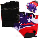 Toyshine Gym Gloves for Weight Lifting, Exercise and Crossfit for Fitness, Yoga Training, Powerlifting, Row, Cycling (Blue-RED) SSTP