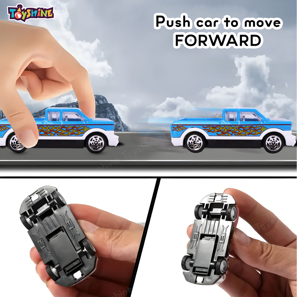 Toyshine1:64 Scale 4 Pc Free Wheel City Rescuer Diecast Kids Collectablet Vehicle Toy Set Educational Play Set Return Gift for Age 3+