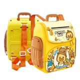 Toyshine School Bag Design Musical Finger Print Sensor Money Safe Piggy Bank ATM for Kids with Password Operation | Money Saving Box Birthday Gift for Boys Girls 3+, Yellow