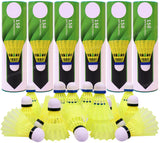 Toyshine Pack of 36 Nylon Badminton Shuttlecocks, Stable and Sturdy Shuttles - Multicolor, SSTP