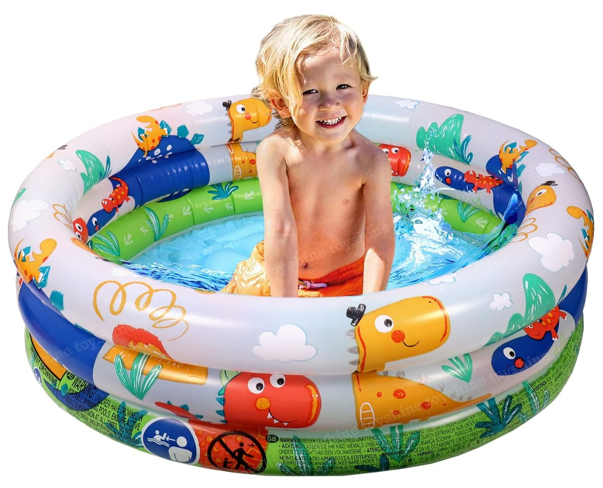 Toyshine Inflatable 3 Rings Baby Bath Tub Swimming Pool Play Centre To