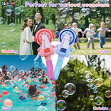Toyshine Pack of 6 Space Theme Hand Press Bubble Toy Fan Wands Children Party Favors Outdoor & Indoor Activity for Boys Girls 3+yrs