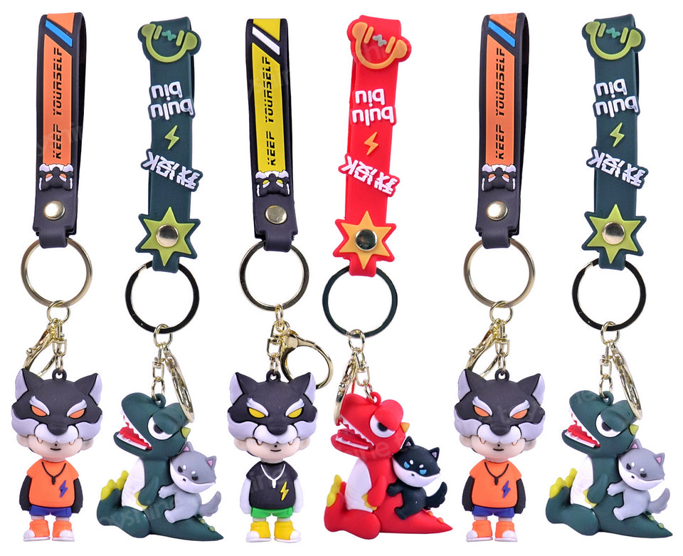 Toyshine Kawaii Keychains with Holder Accessories, Backpack Car Key Chain for Boy Girl