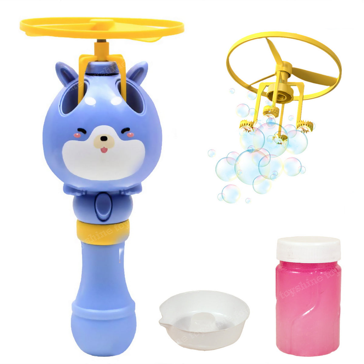 Toyshine Cute Dragonfly Portable Handheld Bubble Blaster Wand for Outd