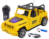 Toyshine 1:18 RC Scale Remote Control Rechargeable Wireless Toy Jeep with Lights for Kids Endless Childhood Fun Birthday Party Gift Return Gift - Yellow