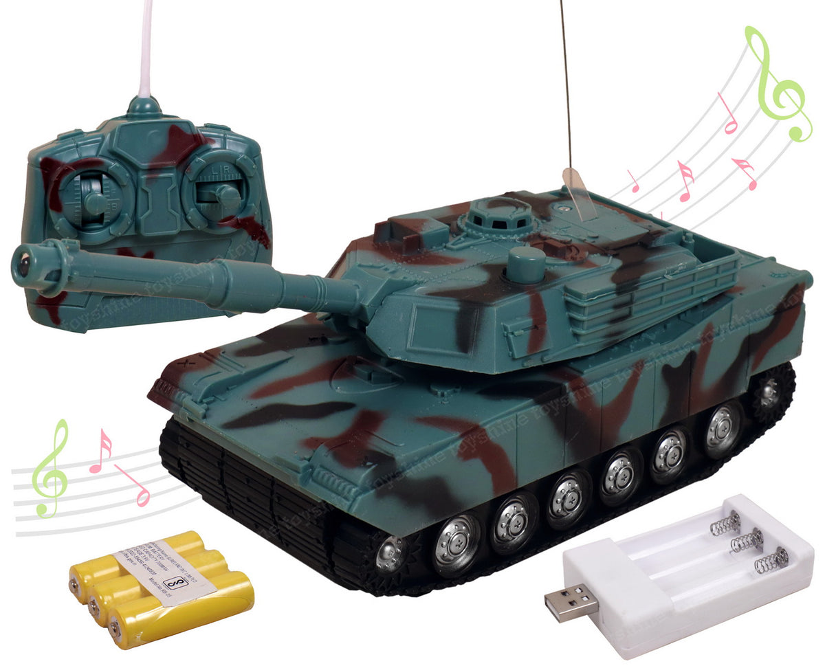 Toyshine 4 Channel 360 Rechargeable Remote Control Battle Tank Milita