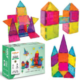 Toyshine 28 Pc Magnetic Tiles Building Block Constructing & Creative Learning Educational Toy Stem Kit for 3+ yrs