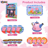Toyshine 14 Pcs Stainless Steel Kitchen Set Tea Party Kitchen Set Toy for Girls Boys - Model C
