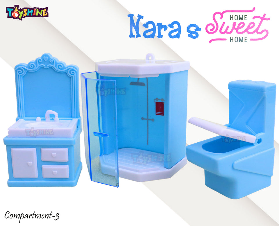 Toyshine Dollhouse Furniture Set 24 pcs Furnitures with 1 Doll, Dollhouse Accessories Pretend Play Furniture Toys for Boys Girls & Toddlers 3Y+