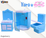 Toyshine Dollhouse Furniture Set 24 pcs Furnitures with 1 Doll, Dollhouse Accessories Pretend Play Furniture Toys for Boys Girls & Toddlers 3Y+