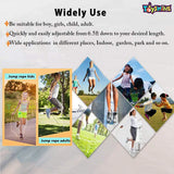 Toyshine Kids Skipping Rope Jump Rope, 6.5 ft Adjustable PVC Skipping Rope for Boys and Girls Fitness, Doll Bow - Mix Color