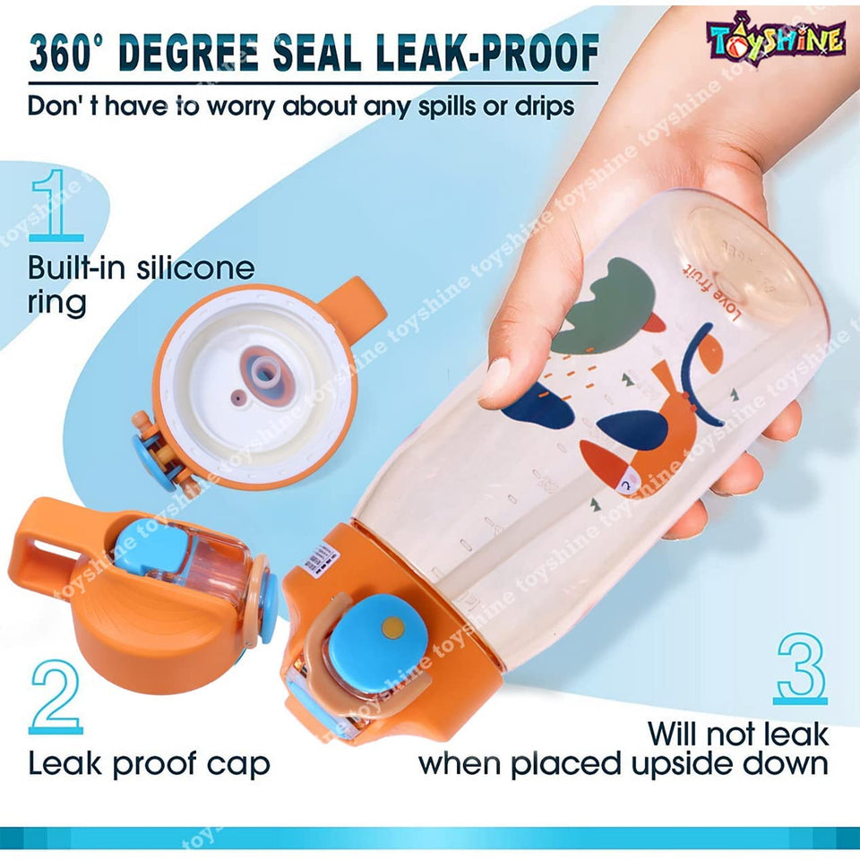 Toyshine Set of 2 Space Dino Hardtop Pencil Case with Tritan Grip Bottle - Kids Large Capacity School Supply Organizer Students Stationery - Boys Pen Pouch