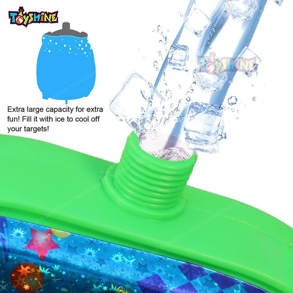 Toyshine Holi Water Toy Gun Big Size with Pressure Mechanism for Long Throw, Back Holding Tank, 5.0 L, Green Hulk