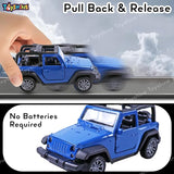 Toyshine 1:32 Scale Die Cast Thaar Model Vehicle Toy Car with Pull Back Function Along with Opening Door Feature for Kids Boy Girl 3+, Blue