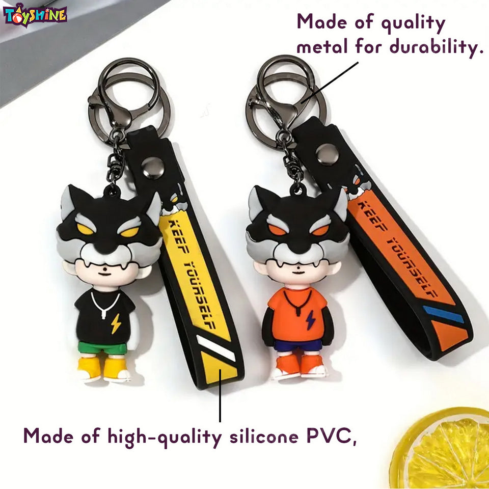 Toyshine Kawaii Keychains with Holder Accessories, Backpack Car Key Chain for Boy Girl