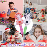 Toyshine Pack of 6 Space Theme Hand Press Bubble Toy Fan Wands Children Party Favors Outdoor & Indoor Activity for Boys Girls 3+yrs