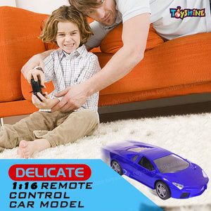 Toyshine 1:16 Sports Model Fast Wireless Remote Control Car High Simulation Car - Blue