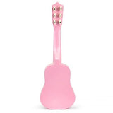 Toyshine 21" Unicorn Theme 4 String Guitar Easy-to-Hold Thin Frets Low String Musical Instrument Learning Educational Toy Gift for Toddlers Kids