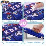 Toyshine Sports Goal Theme Hardtop Pencil Case with Compartments - Kids Large Capacity School Supply Organizer Students Stationery Box - Girls Boys Pen Pouch - Blue