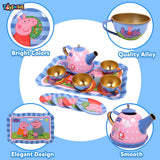 Toyshine 14 Pcs Stainless Steel Kitchen Set Tea Party Kitchen Set Toy for Girls Boys - Model C