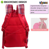 Toyshine Dark Check High School College Backpacks with Multiple Compartments, Pockets, and Side Bottle Holders for Teen Girls Boys Lightweight Bag