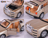 Toyshine 1:32 Scale Rolls-Royce Phantom Model Alloy Six Side Open Die-Cast Pull Back Toy Car with Sound and Light Echo Car Model Toy - Maroon