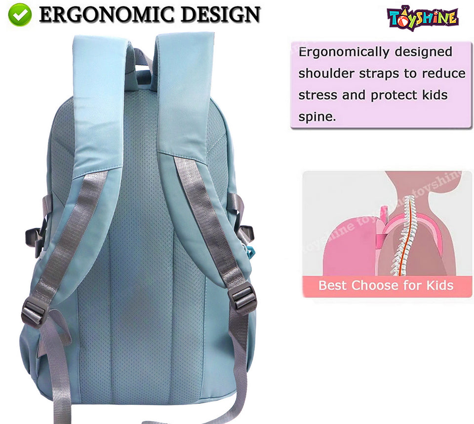 Toyshine 18 Inches High School College Backpacks for Teen Girls Boys Lightweight Bag- Green