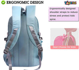 Toyshine 18 Inches High School College Backpacks for Teen Girls Boys Lightweight Bag- Green