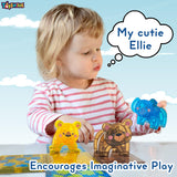 Toyshine 27 Pc Jungle Theme Magnetic Tiles Building Block Constructing & Creative Learning Educational Toy Stem Kit for 3+ yrs