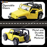 Toyshine 1:32 Scale Die Cast Thaar Model Vehicle Toy Car with Pull Back Function Along with Opening Door Feature for Kids Boy Girl 3+Years, Yellow