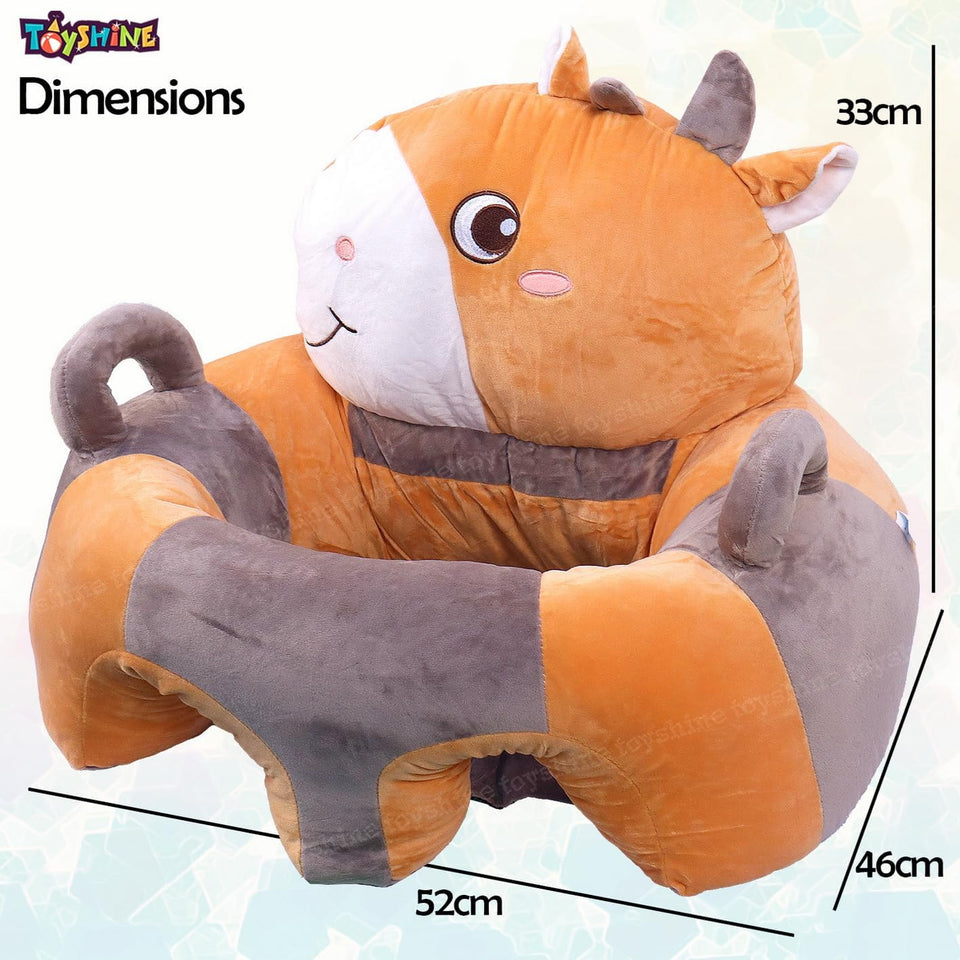 Toyshine Sofa Seat Cow Infant Sofa Cute Learning Sitting Chairs Baby Sit Up Chair Baby Bouncer Infants Floor Seat