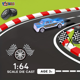 Toyshine1:64 Scale 4 Pc Free Wheel City Rescuer Diecast Kids Collectablet Vehicle Toy Set Educational Play Set Return Gift for Age 3+