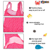Toyshine Swimming Costume1 Pc Suit for Baby Girls 3-4 yrs (Pack of 2) Color and Design May Vary SSTP- Multicolour