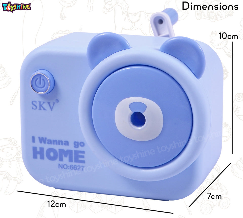 Toyshine Pack of 6 Camera Shape Manual Handheld Easy to Operate Pencil Sharpener inbuilt with Stronger Helical Blade for Kids and Artists - Purple