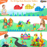 Toyshine 76 Pc Magnetic Tiles Building Block Constructing & Creative Learning Educational Toy Stem Kit for 3+ yrs