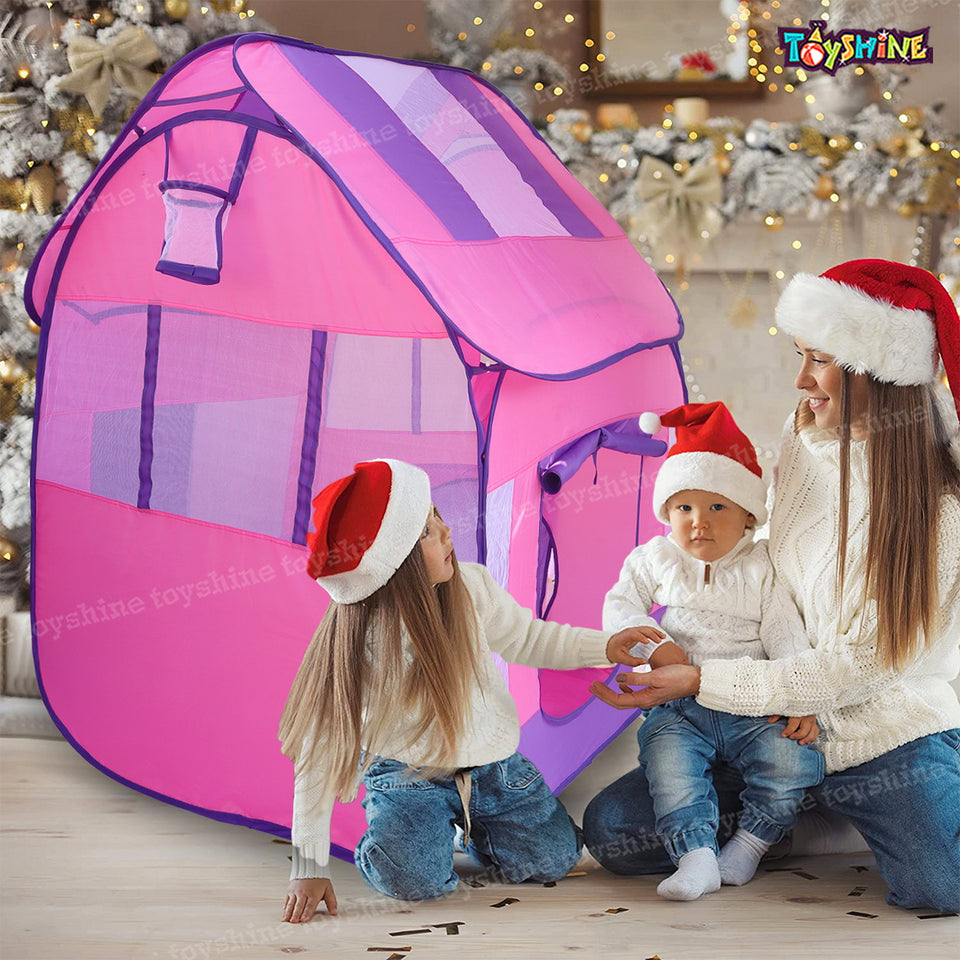 Toyshine Foldable Kids Children's Indoor Outdoor Pop Up Play Tent House Toy (Assorted Color)