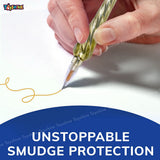 Toyshine12 Pieces Pretty Shinny Appearence Gel Ink Pens for Scrapbooking Sketching Artist Illustrating Office Stationary School Supplies Birthday Party Favor Return Gift - Multi