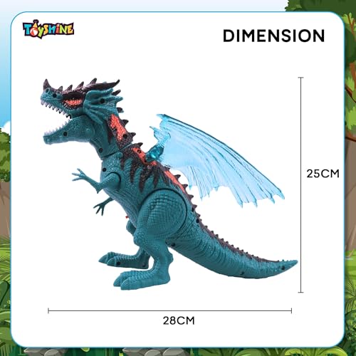 Toyshine Remote Control Walking Dinosaur T-Rex with Water Mist Spray F