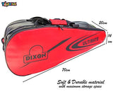 Toyshine Badminton Racket Bag,Single Shoulder Racket Bag 6 Racquet Bag,Waterproof (RED) SSTP