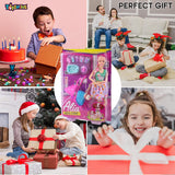 Toyshine Alia Doll with Dog Care Pretend Play Kit Toys for Kids Role Play Set for Age 3+
