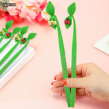 Toyshine 12pc Insect on Leaf Design Gel Pens | Cute Fancy Fine Point Pen for Office Stationary School Supplies Birthday Party Favor Return Gift