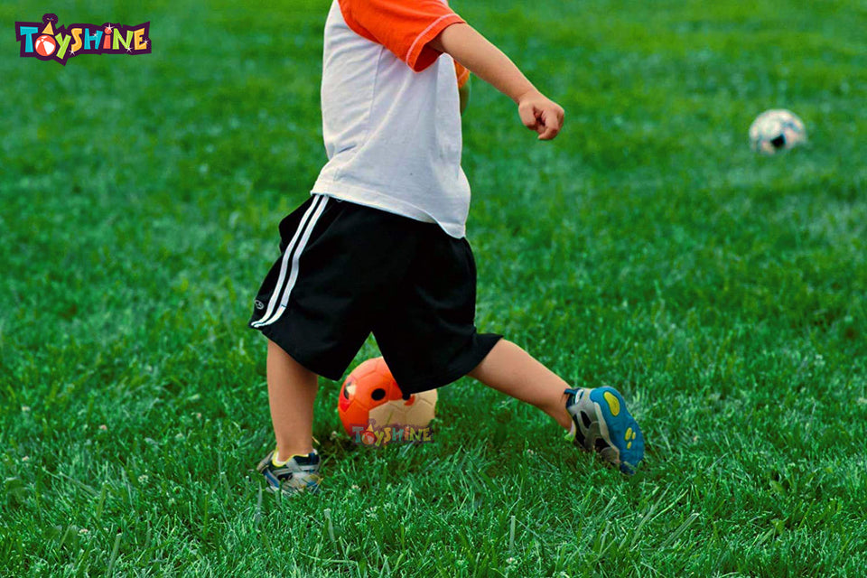 Toyshine Sports Combo - Fox Football, 3 pc (6 Inches) Stacking Cones, 6 Pc Space Markers (SSTP)