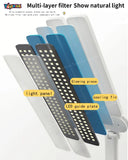 Toyshine Double Head Rechargeable Eye Caring 3 Mode Touch Control Foldable and Portable LED Table Lamp with Pen Stand for Kids Home Office