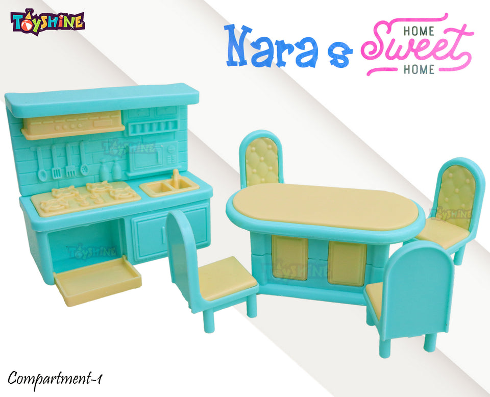 Toyshine Dollhouse Furniture Set 24 pcs Furnitures with 1 Doll, Dollhouse Accessories Pretend Play Furniture Toys for Boys Girls & Toddlers 3Y+