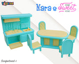 Toyshine Dollhouse Furniture Set 24 pcs Furnitures with 1 Doll, Dollhouse Accessories Pretend Play Furniture Toys for Boys Girls & Toddlers 3Y+